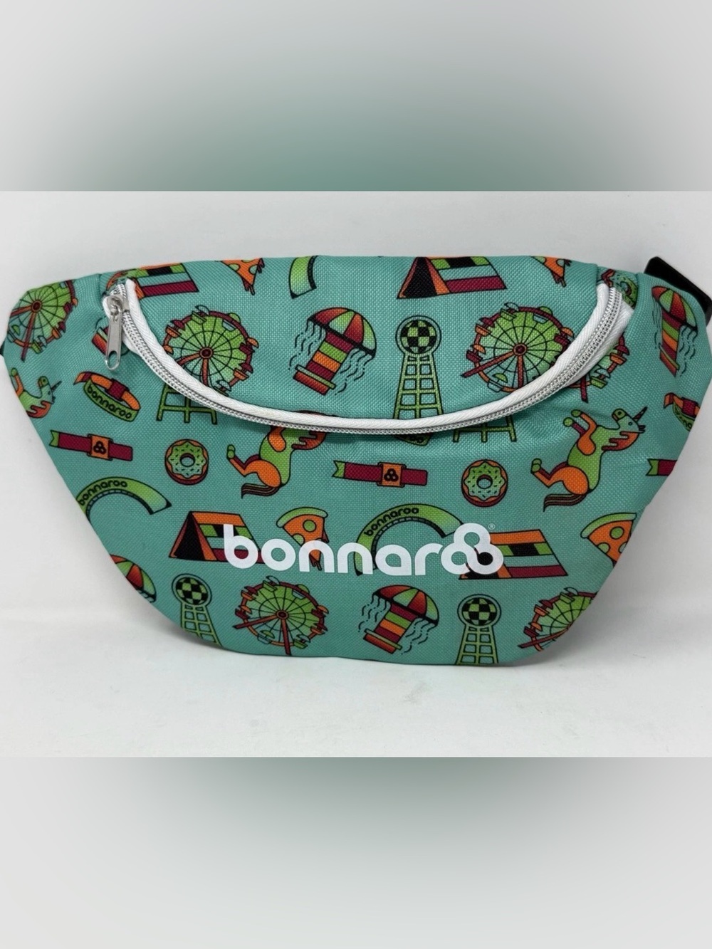 Bonnaroo Music Festival Fanny Pack Bag Teal Adjustable Adult Zippered